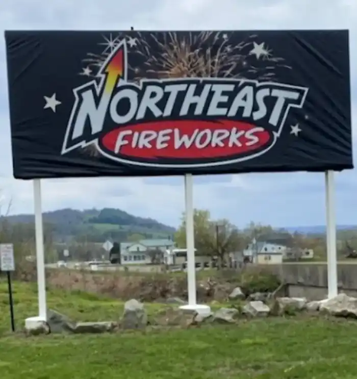Northeast Fireworks roadside sign